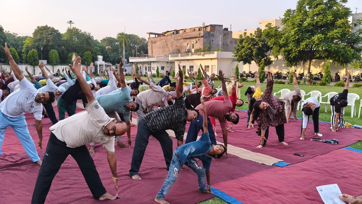 Yoga practice was conducted at all Nirankari Bhawans