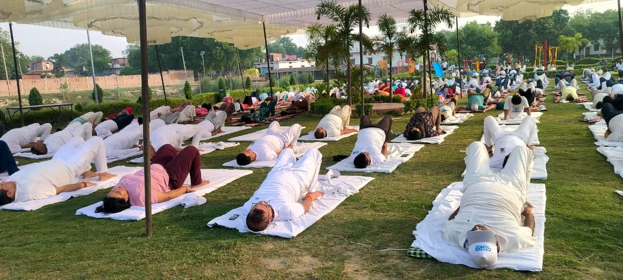 On Yoga Day, the sun's light infused both body and mind.