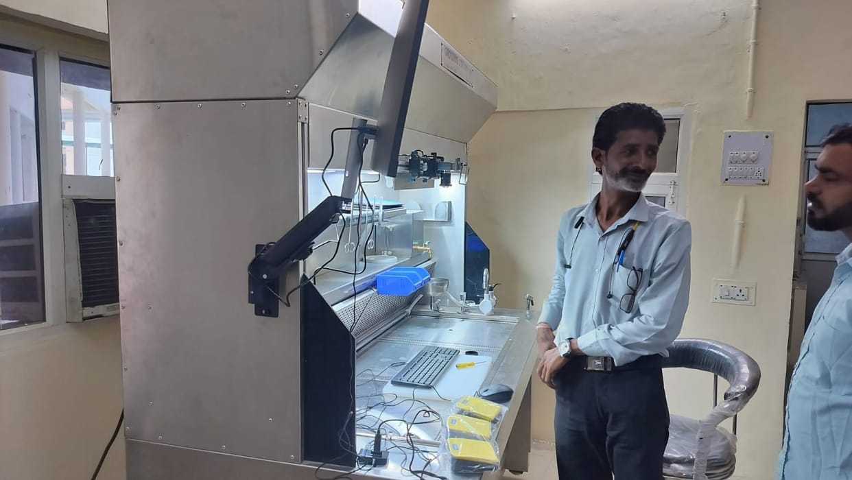 Cancer screening will soon begin at the Civil Hospital, with a biopsy machine installed.
