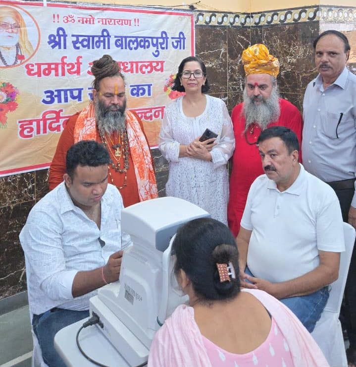Eyes of 168 patients were examined in the camp.