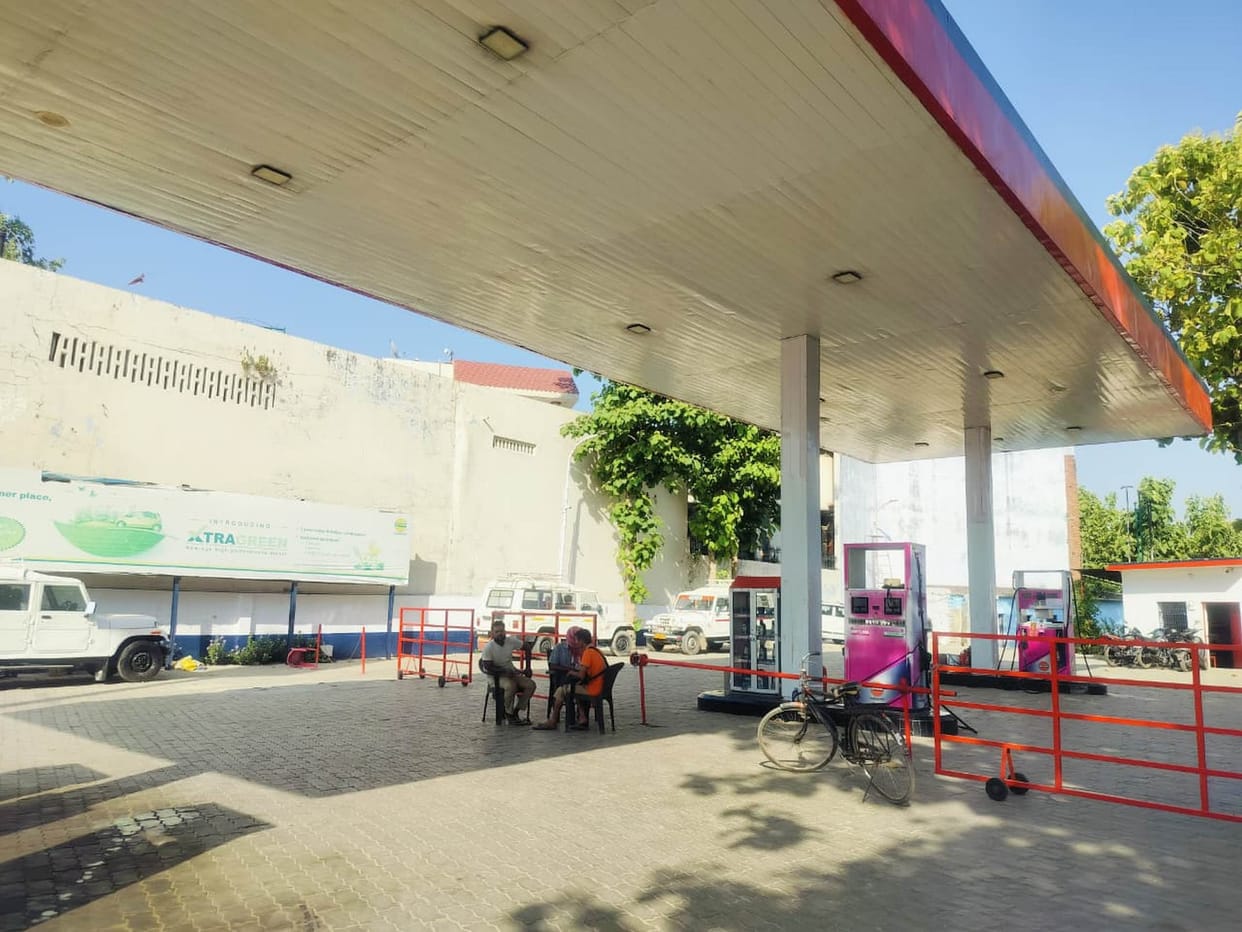 Shortage of petrol and diesel in the city again.