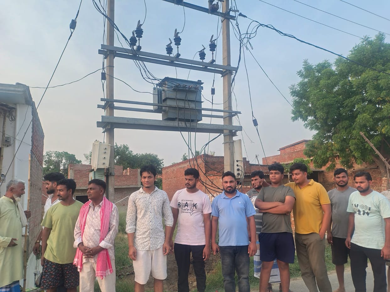 Two transformers blew out in 15 days; villagers voiced their protest.