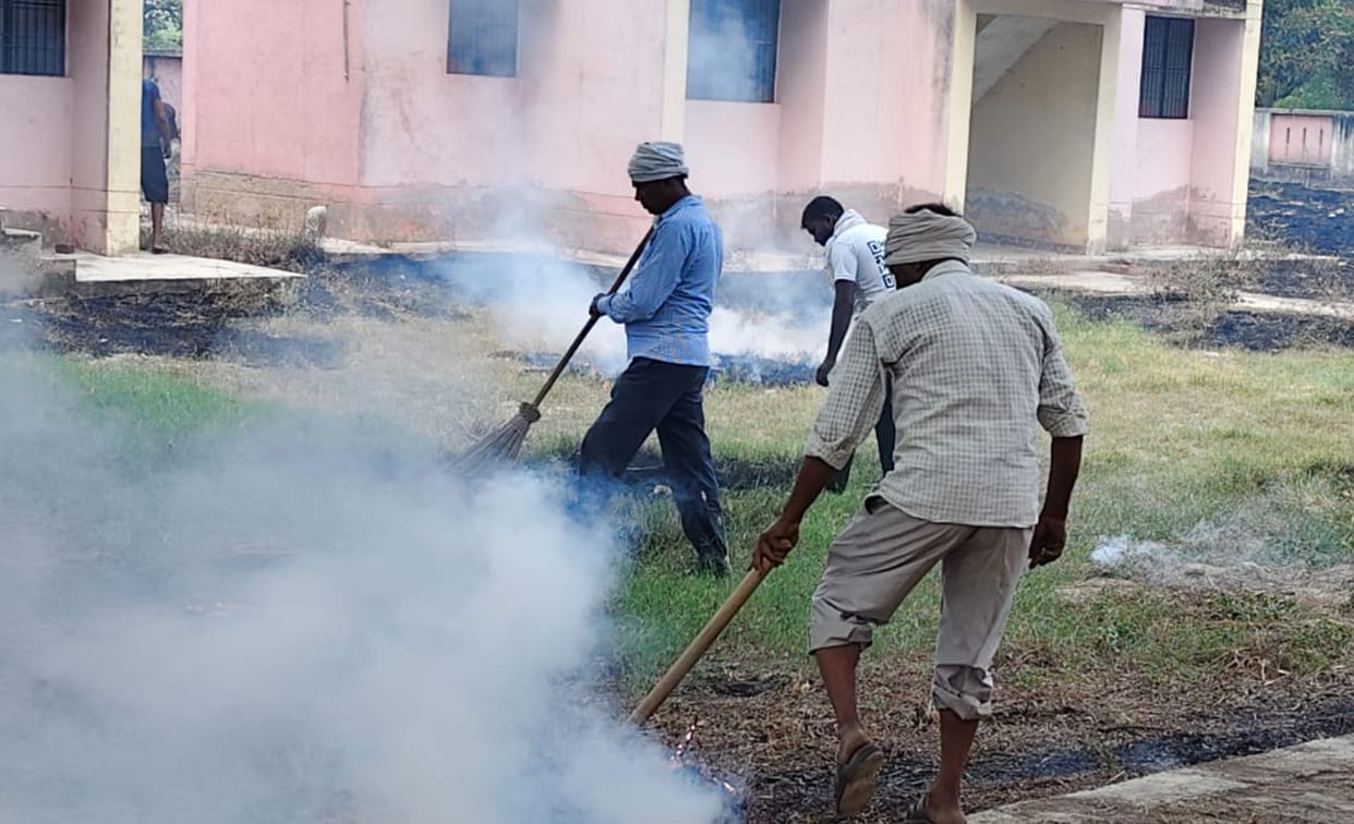 Health Department swings into action after protest; cleaning begins at PHC.