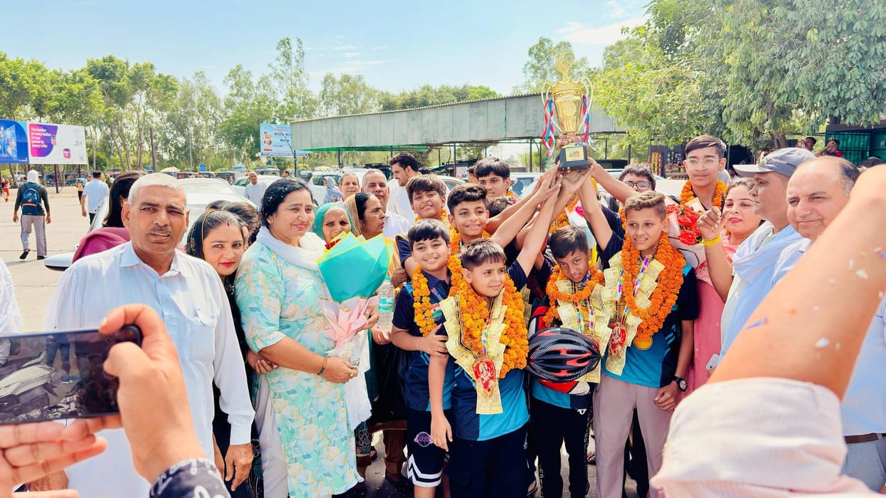 Kaithal won a gold medal in roller skating.