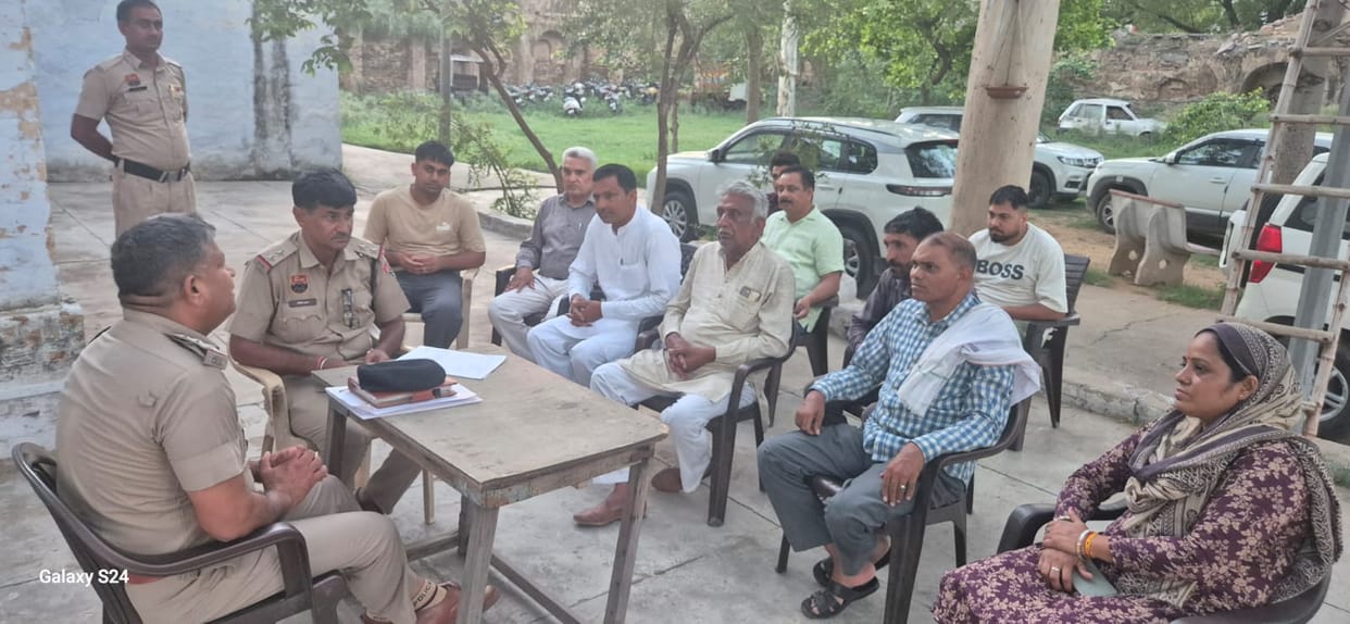 Police held security awareness meetings in the district.