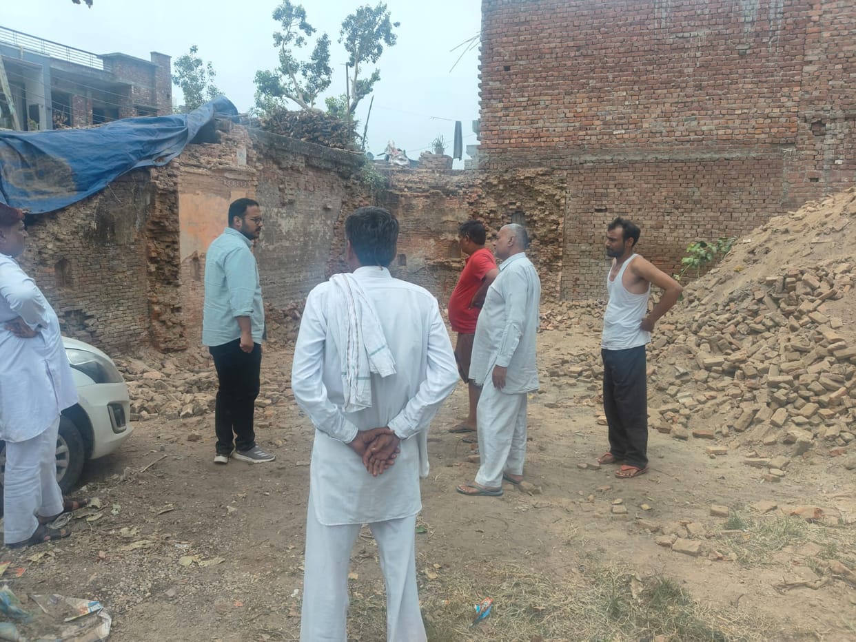 Temple razed to the ground by ancient Thakur