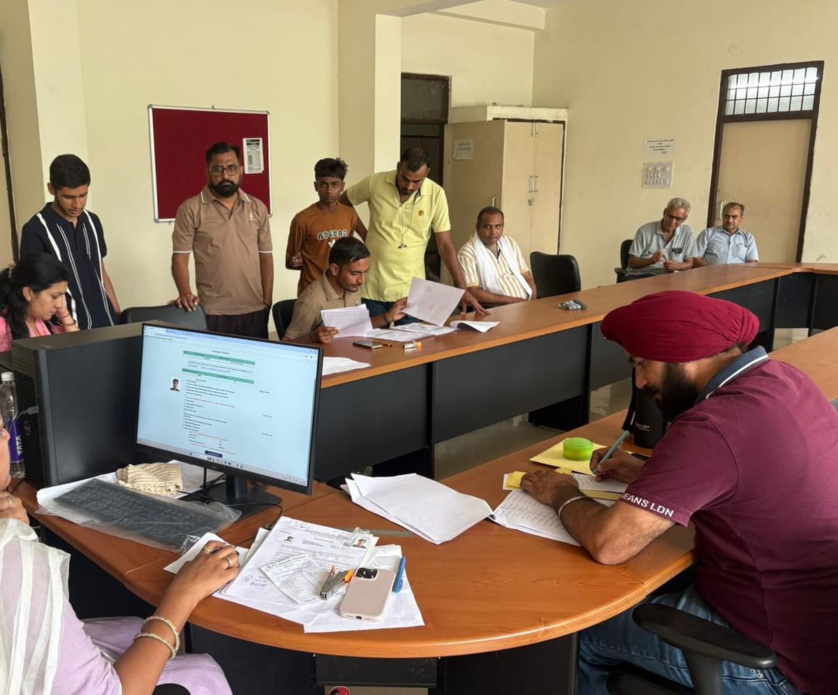 Yamuna Nagar News: पॉलिटेक्निक में 145 में से 68 छात्रों ने लिया दाखिला