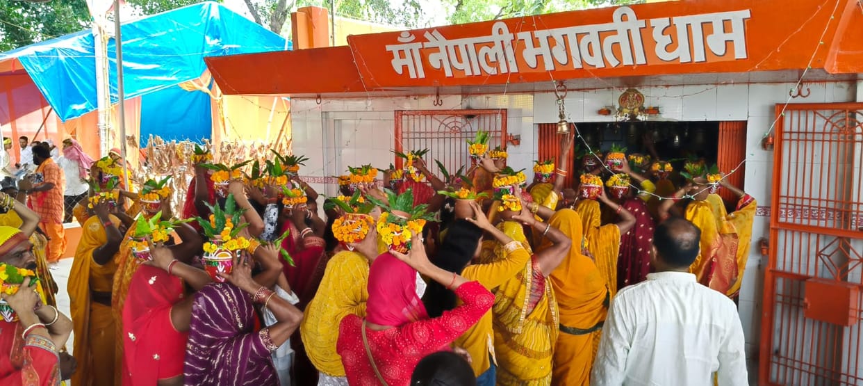 251 girls took out a Kalash Yatra accompanied by elephants and horses