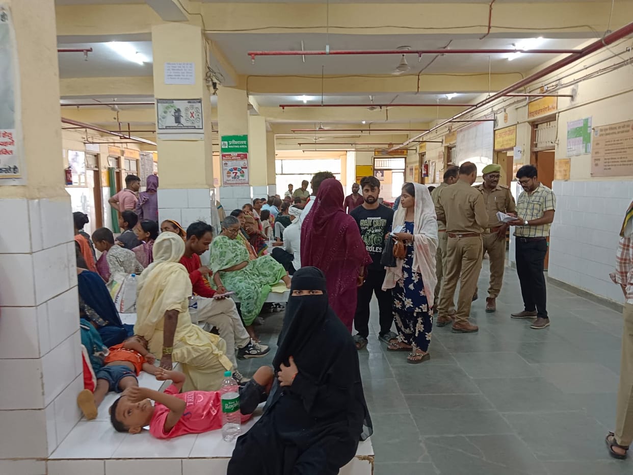 Impact of heat and humidity: 1,519 new patients arrive at the district hospital.