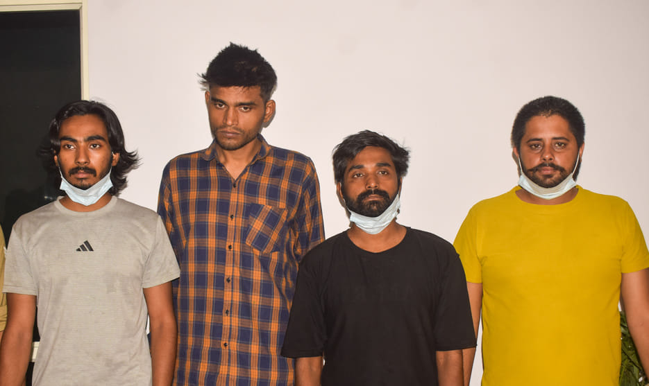 Four arrested for attempted kidnapping of builder