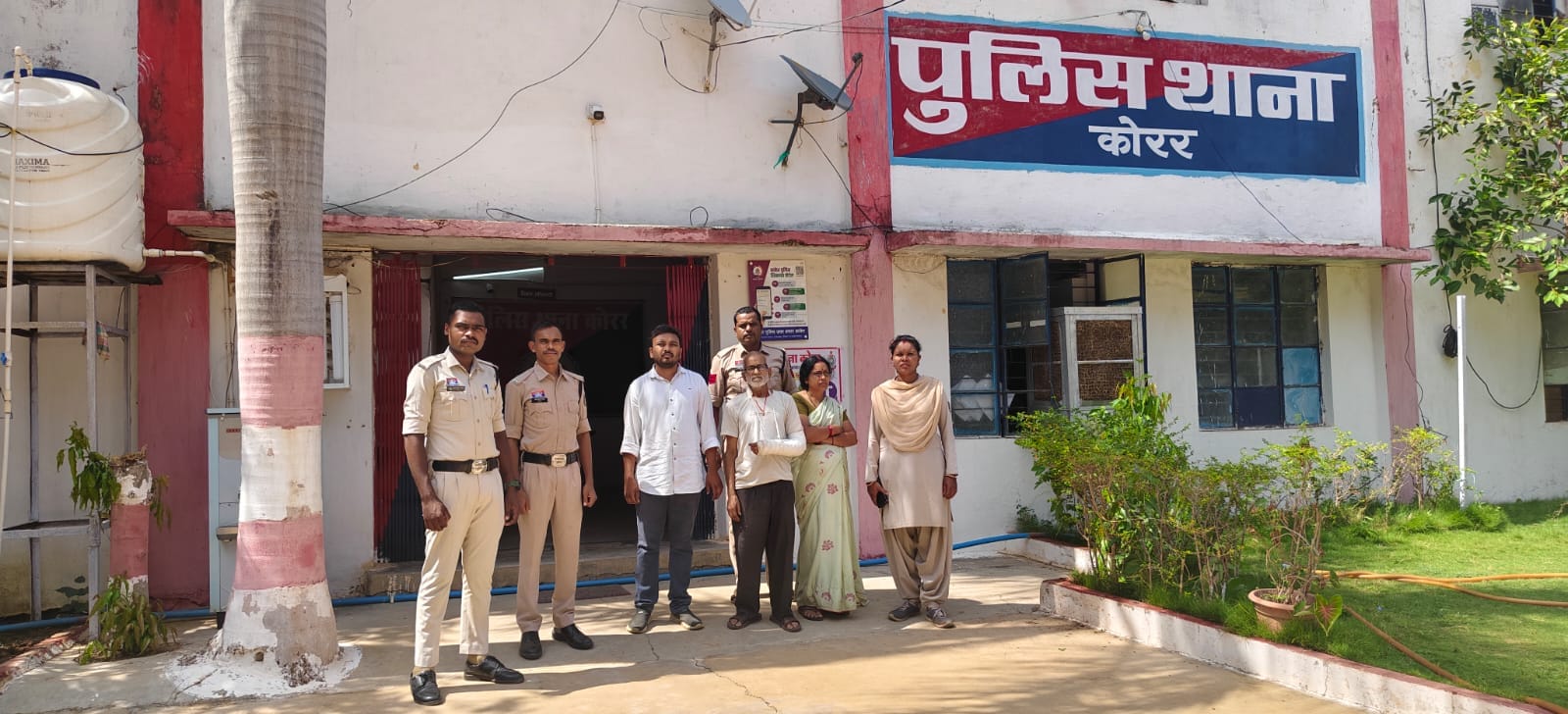 पुलिस की गिरफ्त में आरोपी