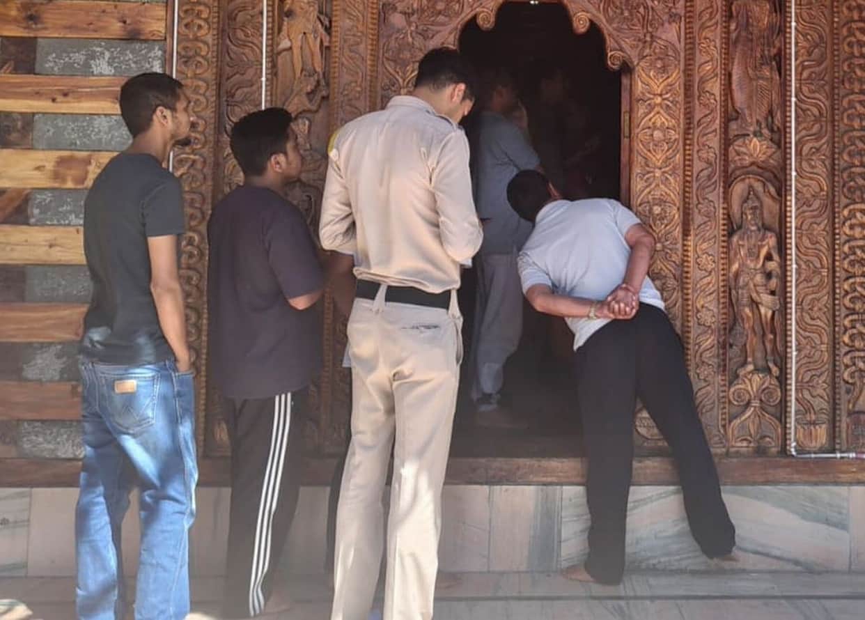 Attempted theft at the deity shrine and school in Shim village.