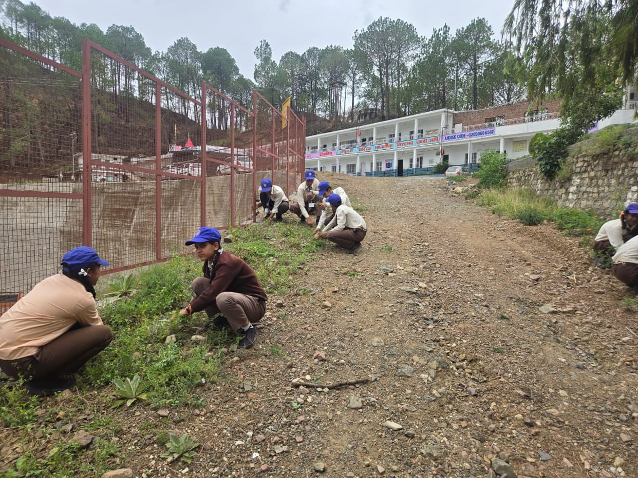 Cleanliness drive at Chandi School campus spreads the message of hygiene.