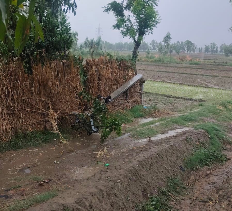 Weather changes due to storms and rain; farmers delighted, power supply disrupted in several areas.