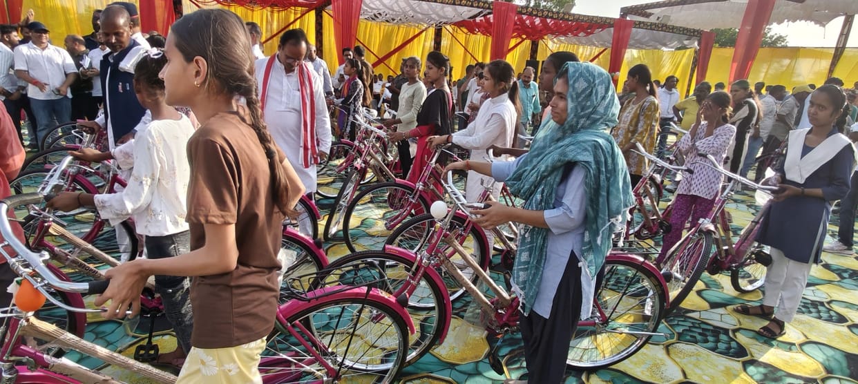 Bicycles given to 51 students