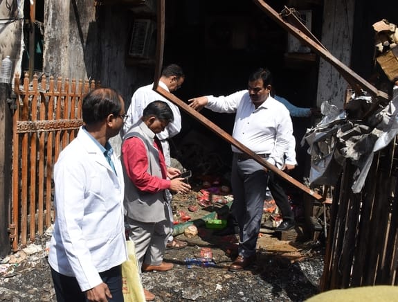 Evidence gathered to determine the cause of the fire
