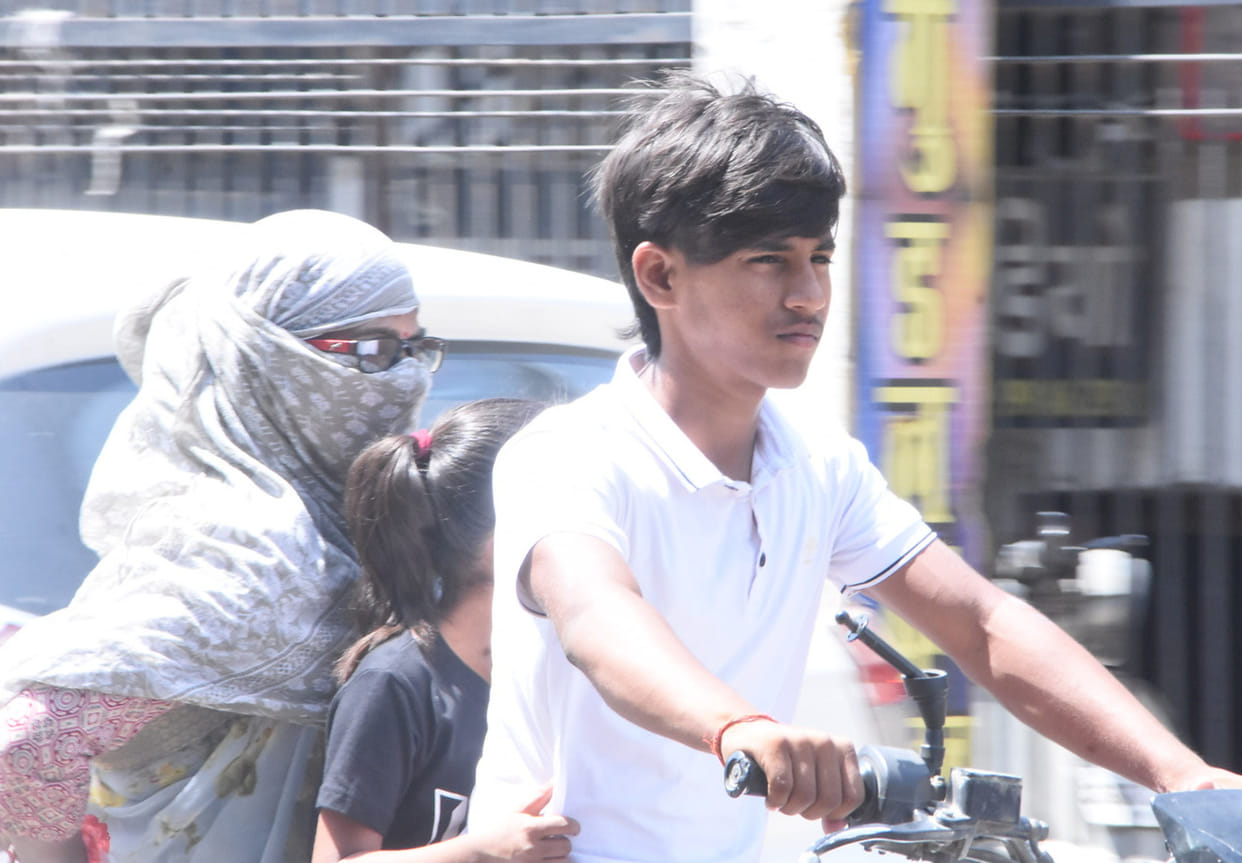 Scorching 41-degree heat; people reeling from the humidity.