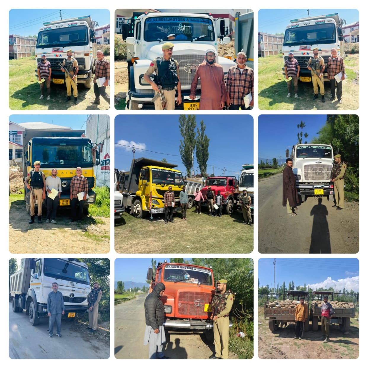 Srinagar, Illegal Mining, Baramulla, 14 Vehicles Seized
