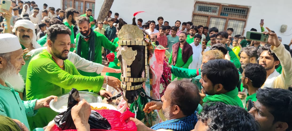 Procession of Duldul taken out with reverence