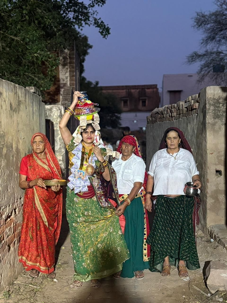 Performed the 'Kuan Pujan' (well worship) ceremony upon the birth of a daughter.