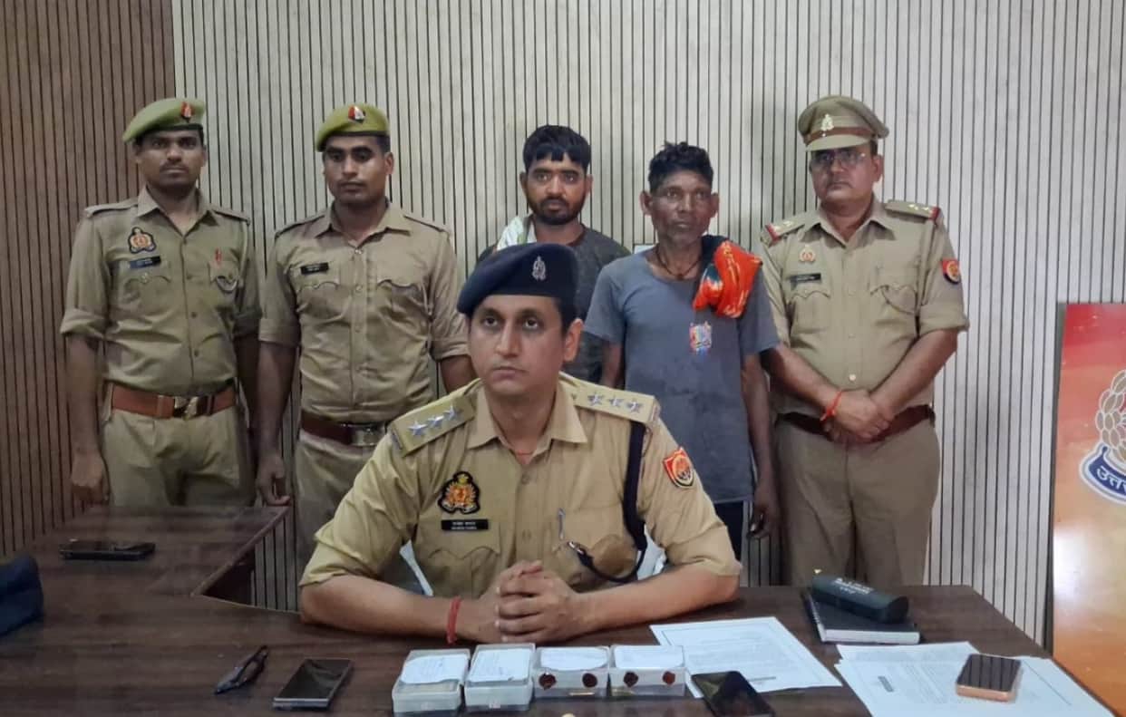 Theft of jewelry revealed amidst talk of alleged treasure; two arrested.