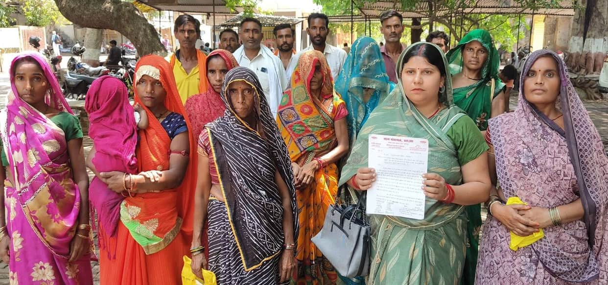Allegations of irregularities in housing allotment; protest at the Collectorate.