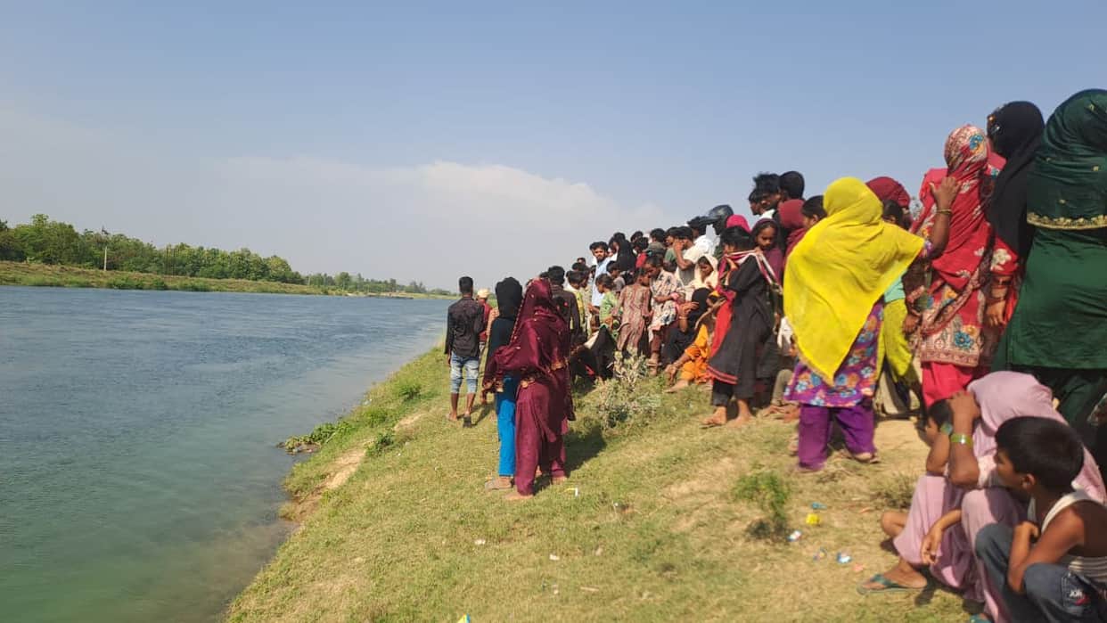 Youth drowns in canal while bathing; search underway.