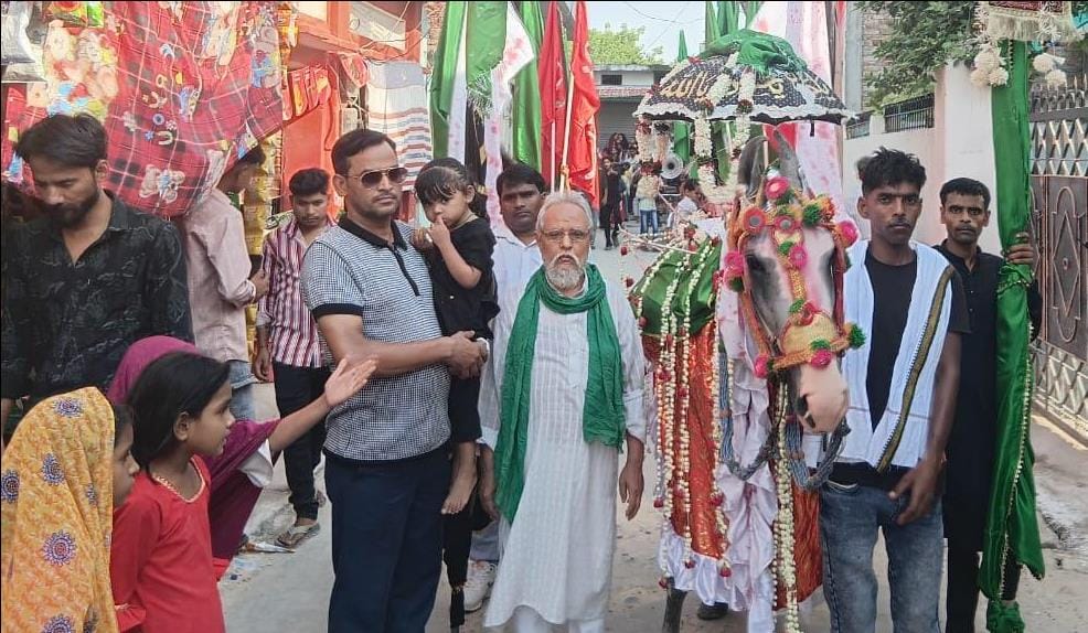 Procession of Alam and Duldul taken out amidst tight security.