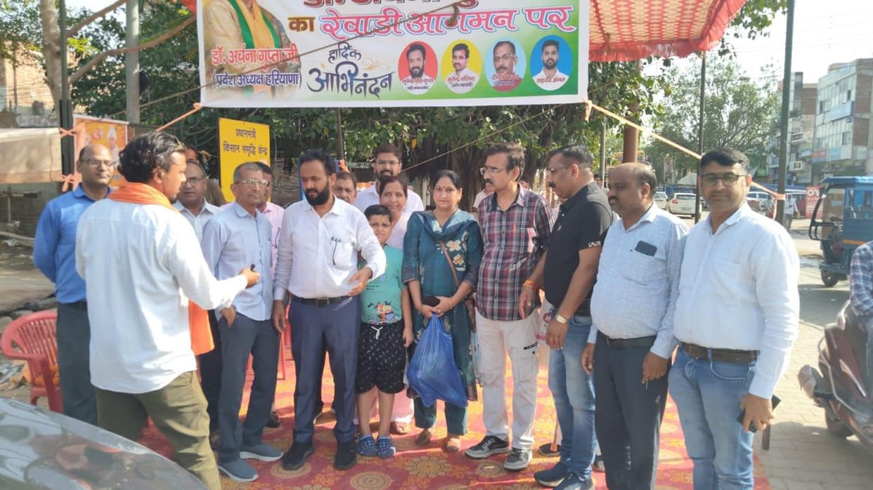 Traders welcomed BJP State President Dr. Archana.