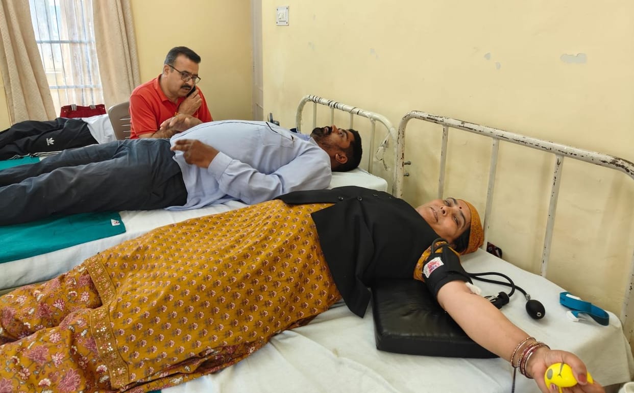 Blood donation camp in Nitthar