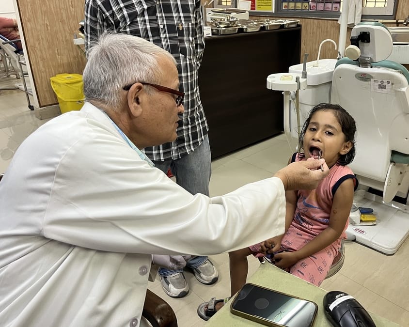 Children are suffering from tooth decay; 15 to 20 children are visiting the OPD daily.