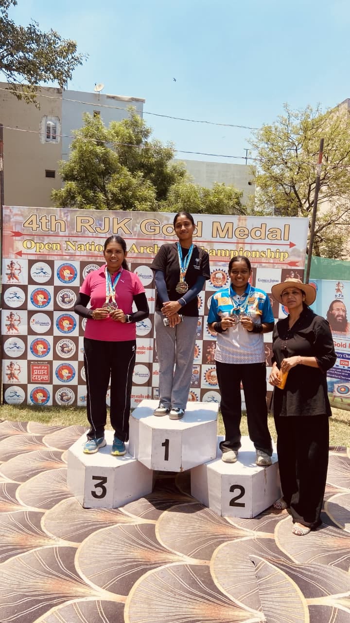 Kusum shines at National Archery; wins two gold medals.