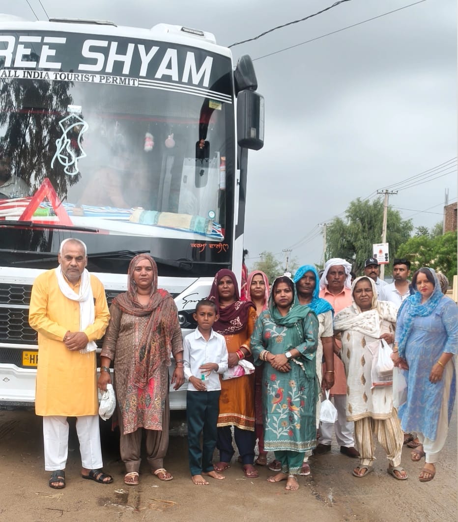 First-ever Salasar-Khatu Dham pilgrimage organized from Rajaund.