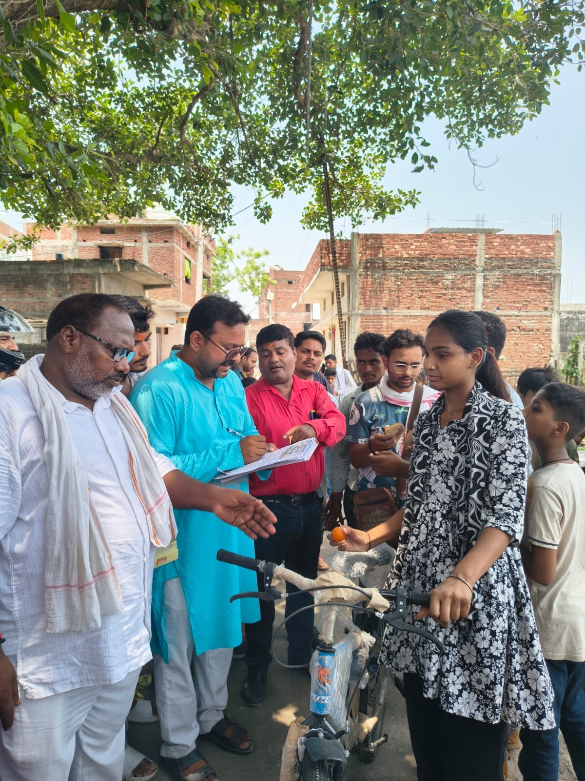 Bicycles distributed to 75 students.