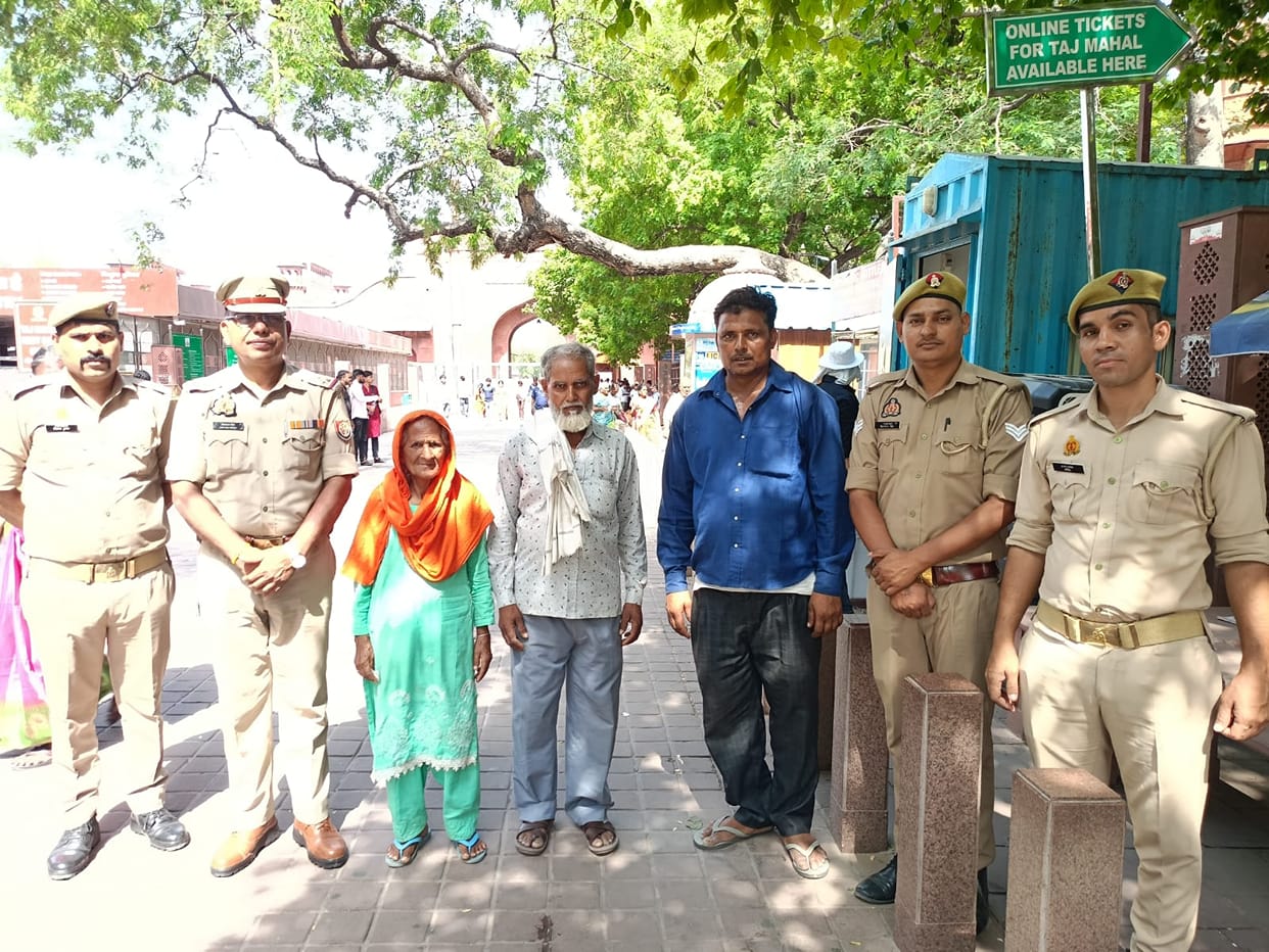 Elderly woman lost at Taj Mahal, reunited by police in 20 minutes