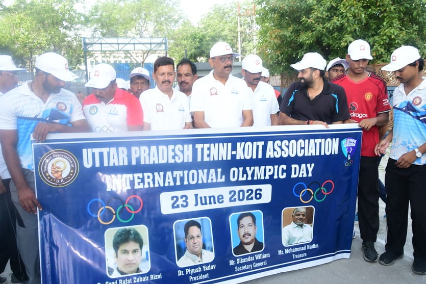 300 athletes from 12 sports participated in the Olympic Day rally.