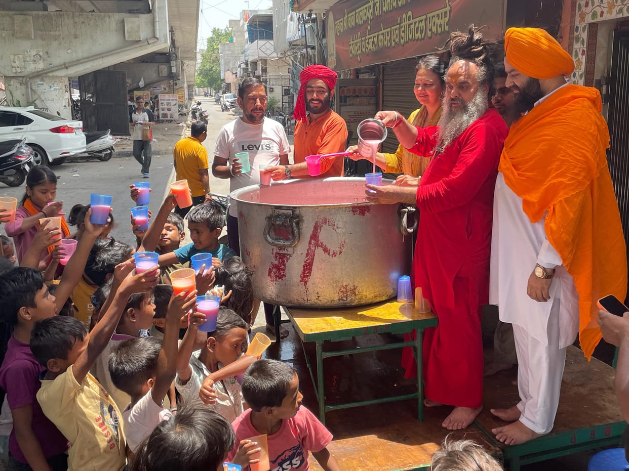 'Chhabils' set up across the city on Nirjala Ekadashi; devotees distributed fruit-based refreshments.