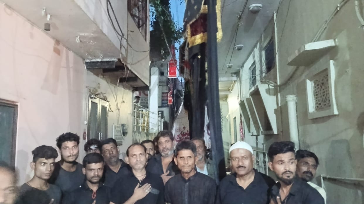 Alam procession taken out from Imambara and Babri Mandi