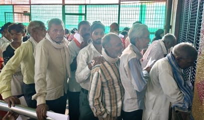 Surge in patients with viral fever and skin ailments at the district hospital