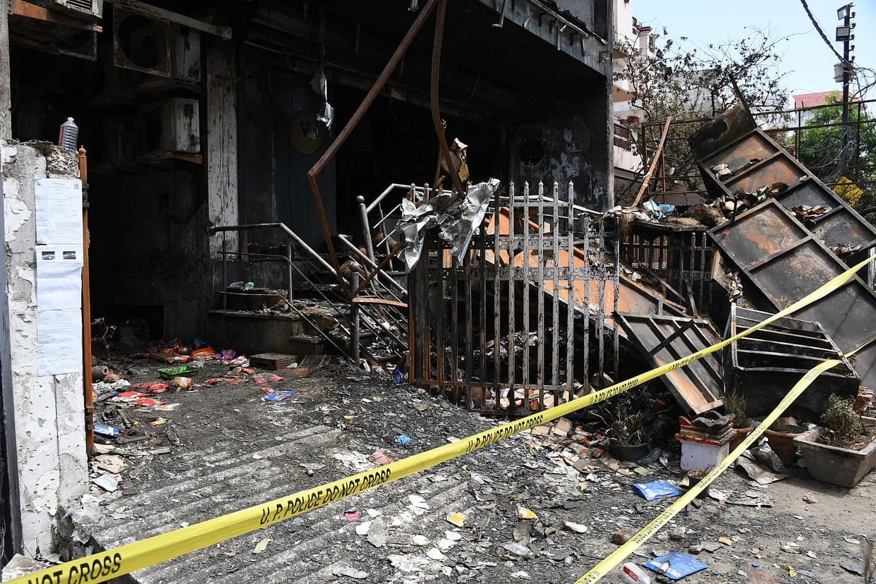 Fire Incident: Police visit the scene again, prepare a layout of the building
