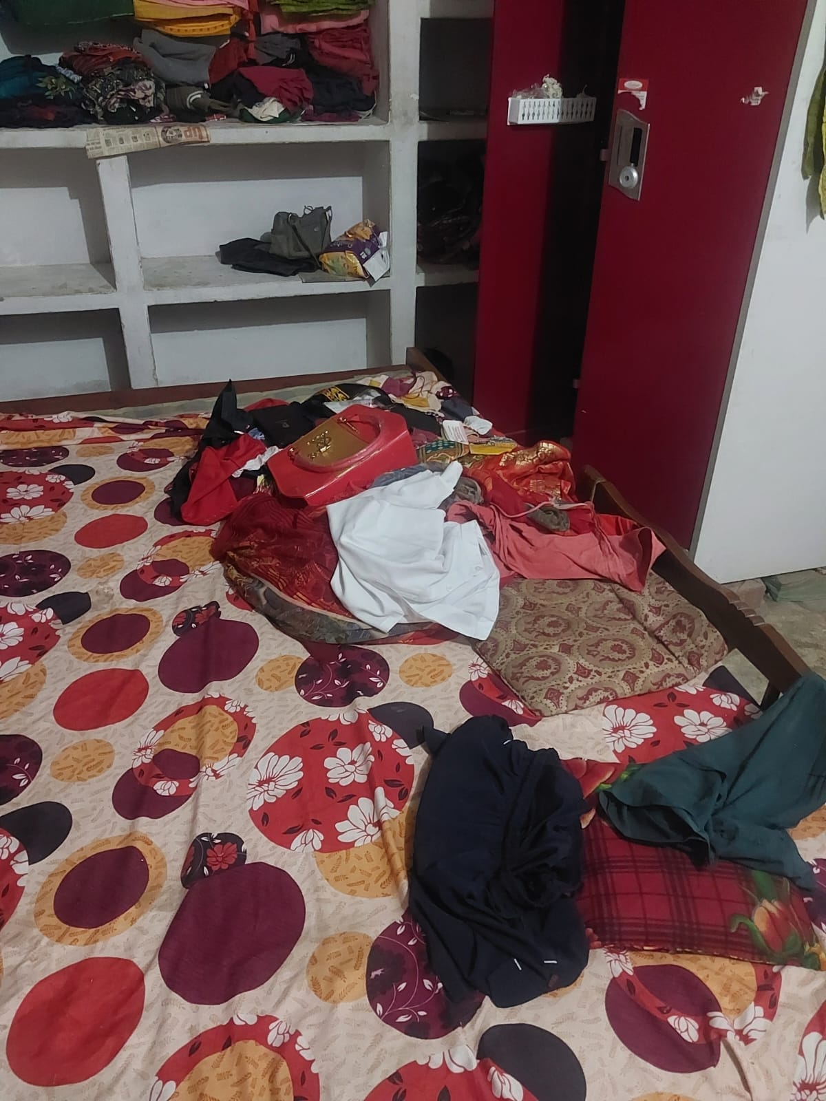 Thieves drugged the pet dog and made off with gold and silver jewelry and cash
