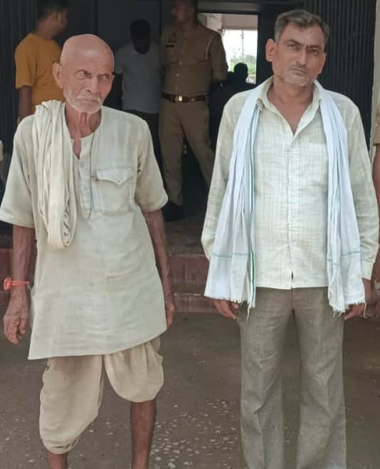 गिरफ्तार पिता-पुत्र। स्रोत-पुलिस