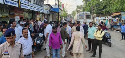 घटना के बाद दुर्घटनाग्रस्त वाहन