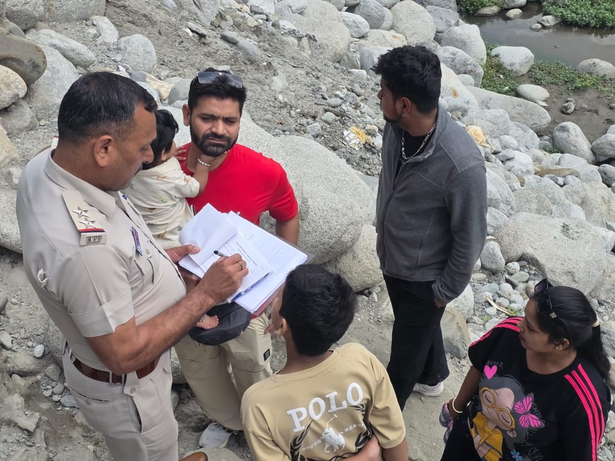 Challans issued to 12 tourists upon reaching the banks of the Beas.