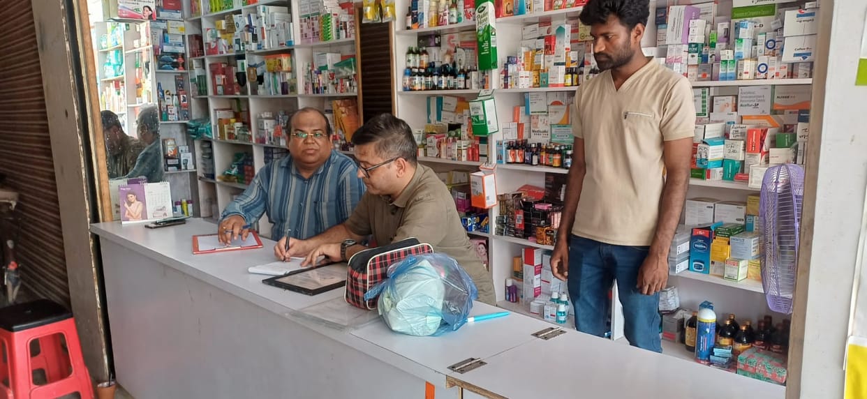 Sales at four shops halted following inspections of 20; samples collected for 18 medicines.