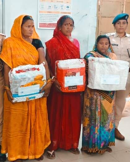 Three women arrested on charges of liquor smuggling.