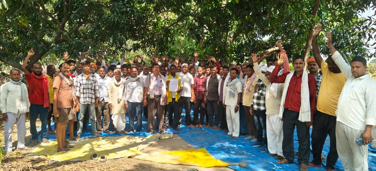 Farmers opposed land acquisition for the Vindhya Expressway