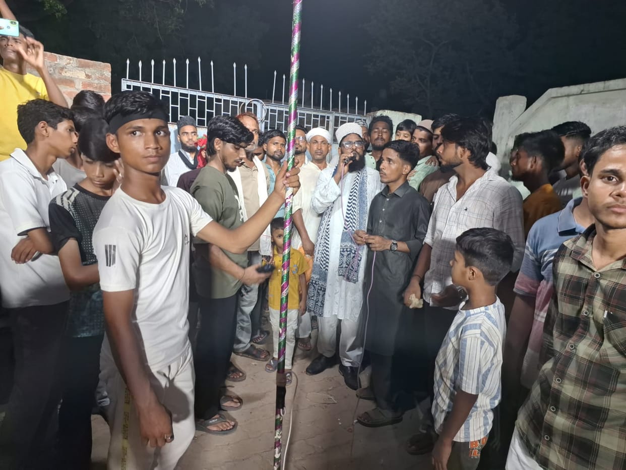 A Mehndi procession was taken out on the seventh of Muharram.