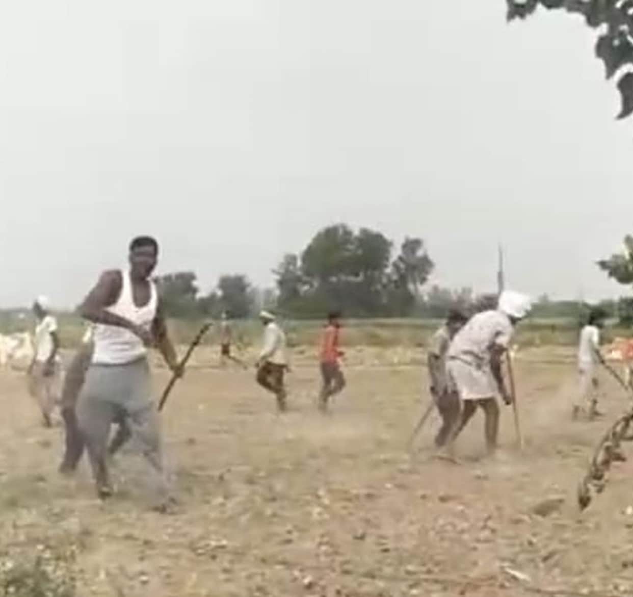 50 rounds fired in land dispute; eight injured in stone-pelting.