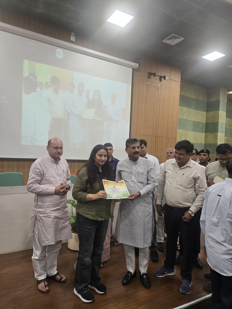 Cyclist Sweety Malik Honoured